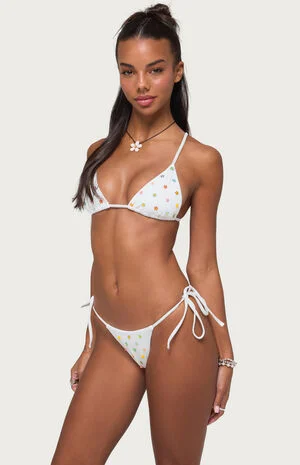 Luz Beaded Triangle Bikini Top image number 1