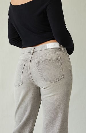 Jordyn Low Rise Straight Leg Jeans Gray image number 4
