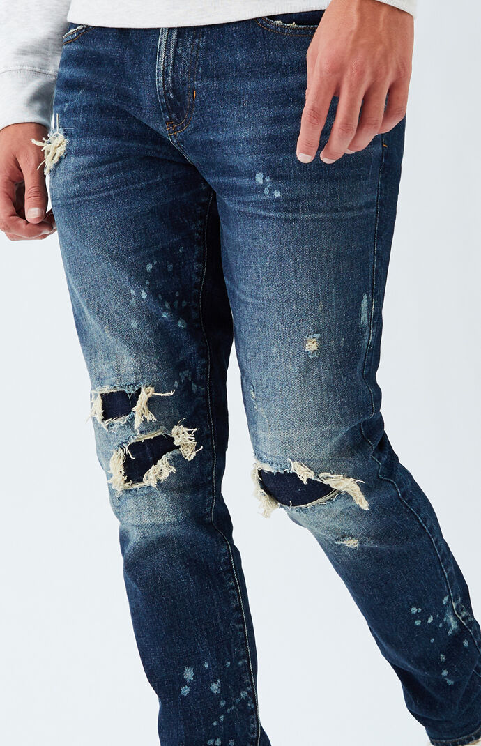 Dark Ripped Skinny Jeans