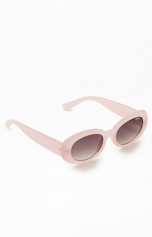 Pink Oval Cat Eye Sunglasses image number 3