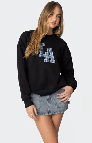LA Plaid Sweatshirt image number 3