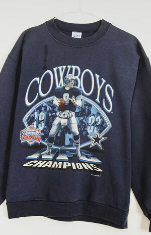 Upcycled Dallas Cowboys Crew Neck Sweatshirt image number 2