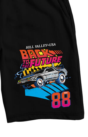 Back To The Future Delorean 88 Lounge Sweat Shorts image number 2