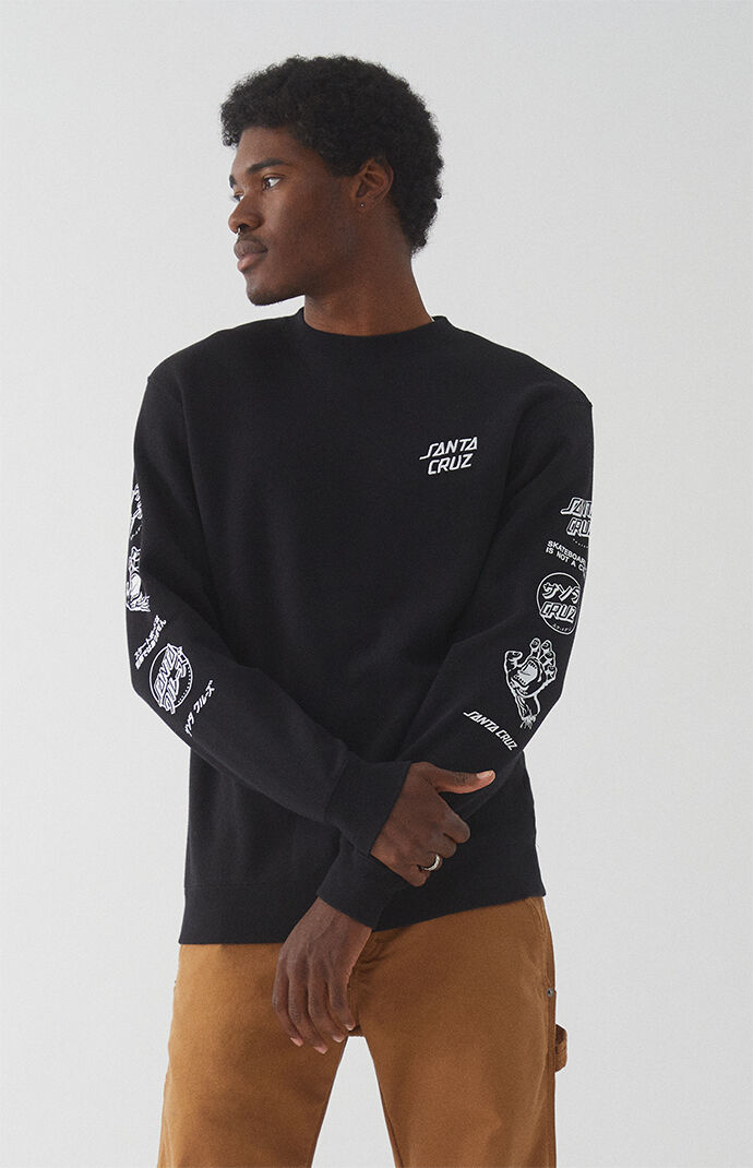 Mixed Up Crew Neck Sweatshirt