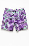 Mint Splattered 17" Swim Trunks Mint Splattered 17" Swim Trunks image number null