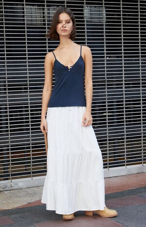 Light Blue Olive Maxi Skirt image number 2