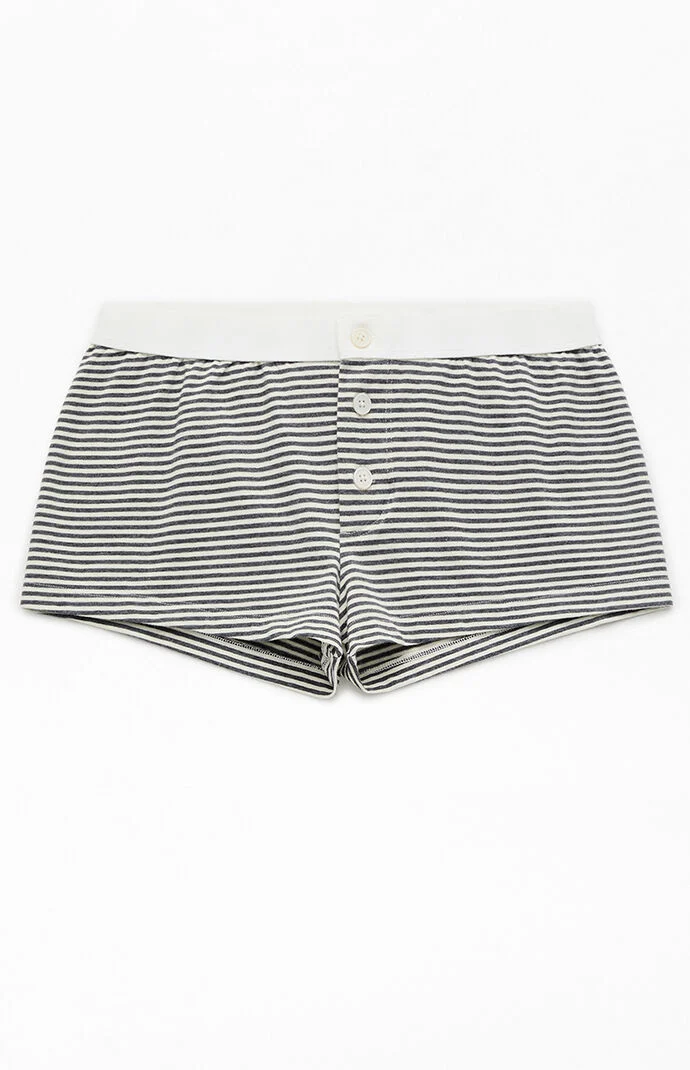 John Galt Striped Pajama Boyshorts
