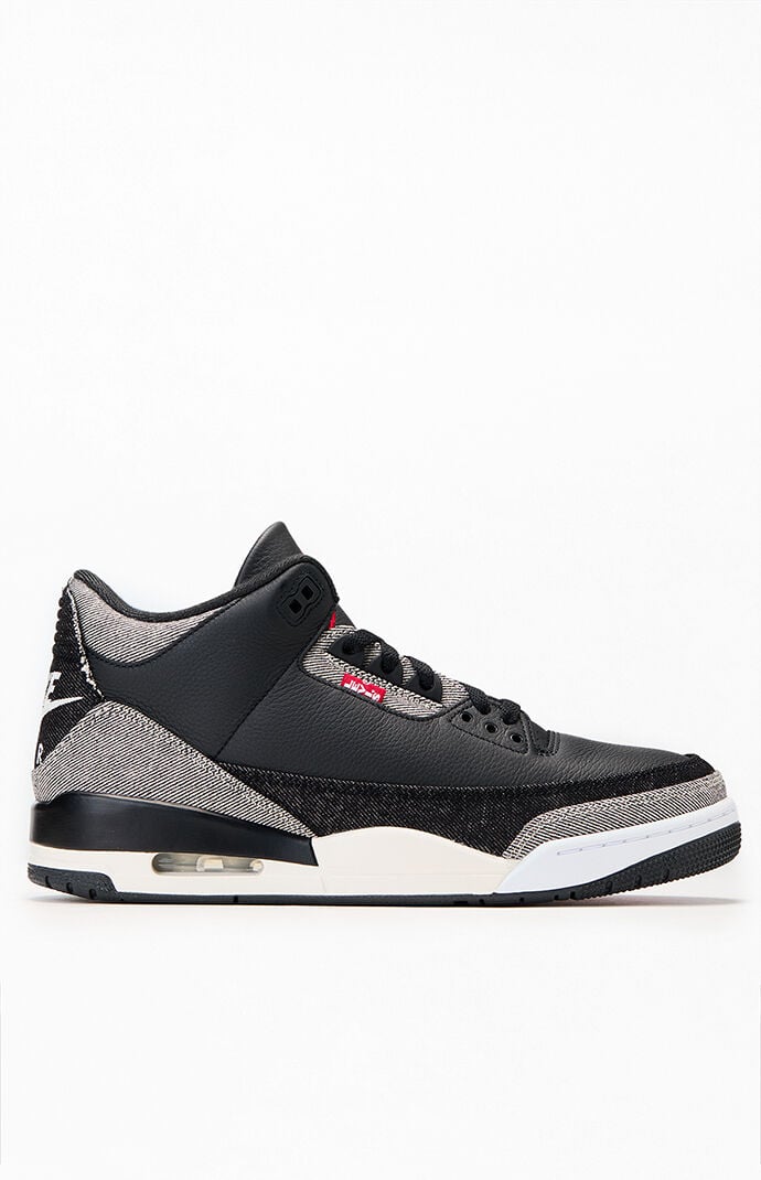 Air Jordan 3 x Levi's Retro Black Denim Shoes