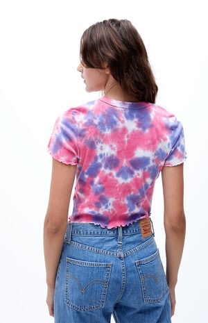 Flower Tie Dye T-Shirt Flower Tie Dye T-Shirt image number null