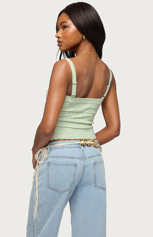 Naia Pointelle Knit Tank Top image number 3