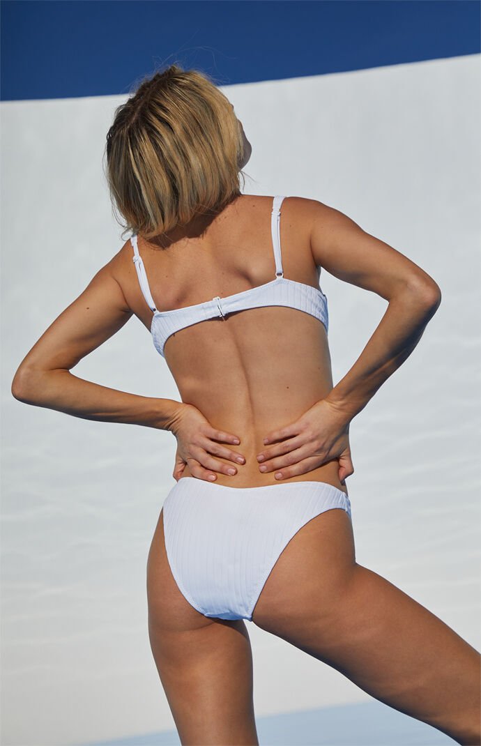 White Goldie Sporty Bikini Bottom