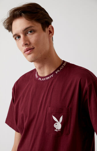 Playboy By Pacsun Collar Logo T Shirt Pacsun