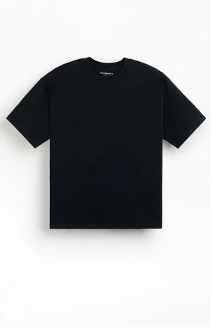 Black Basic Oversized T-Shirt image number 1