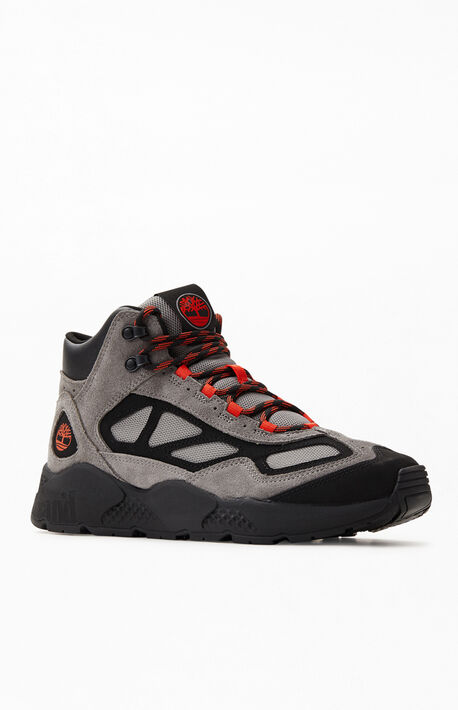 Gray Ripcord Mid Hiking Boots