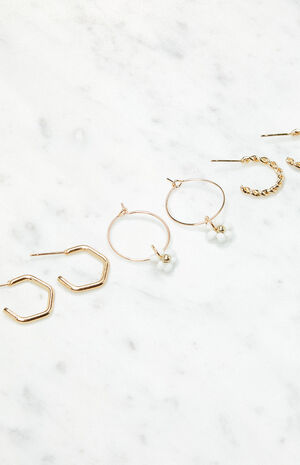 3 Pack Daisy Earrings image number 2