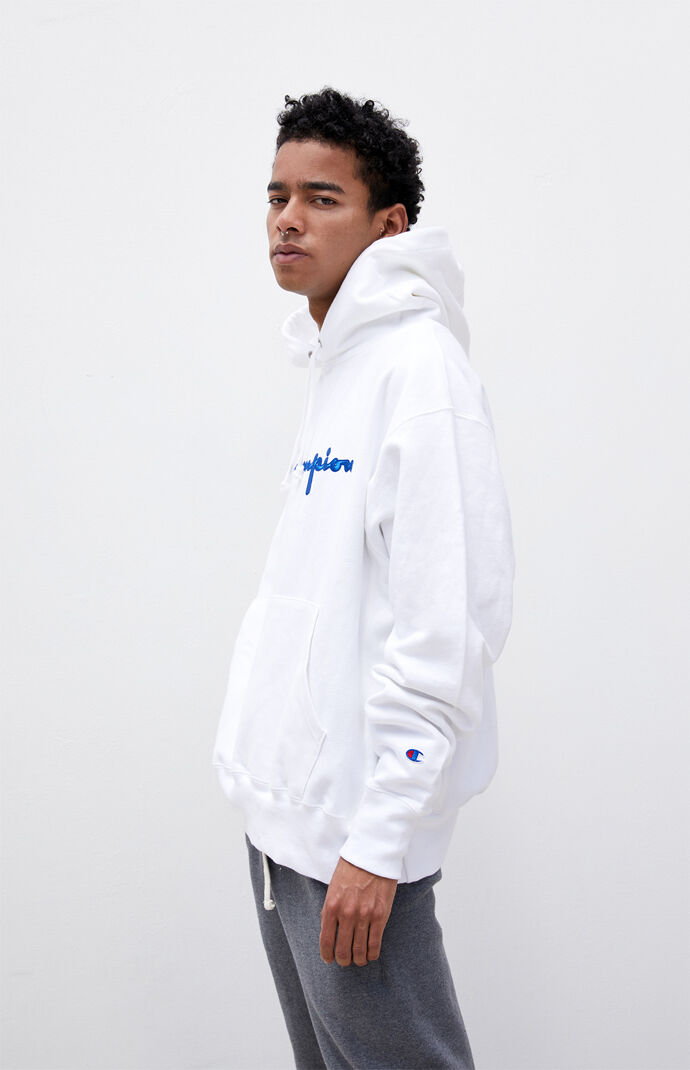 Embroidered Script Hoodie
