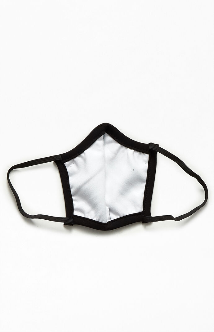 Small Grid Print Face Mask