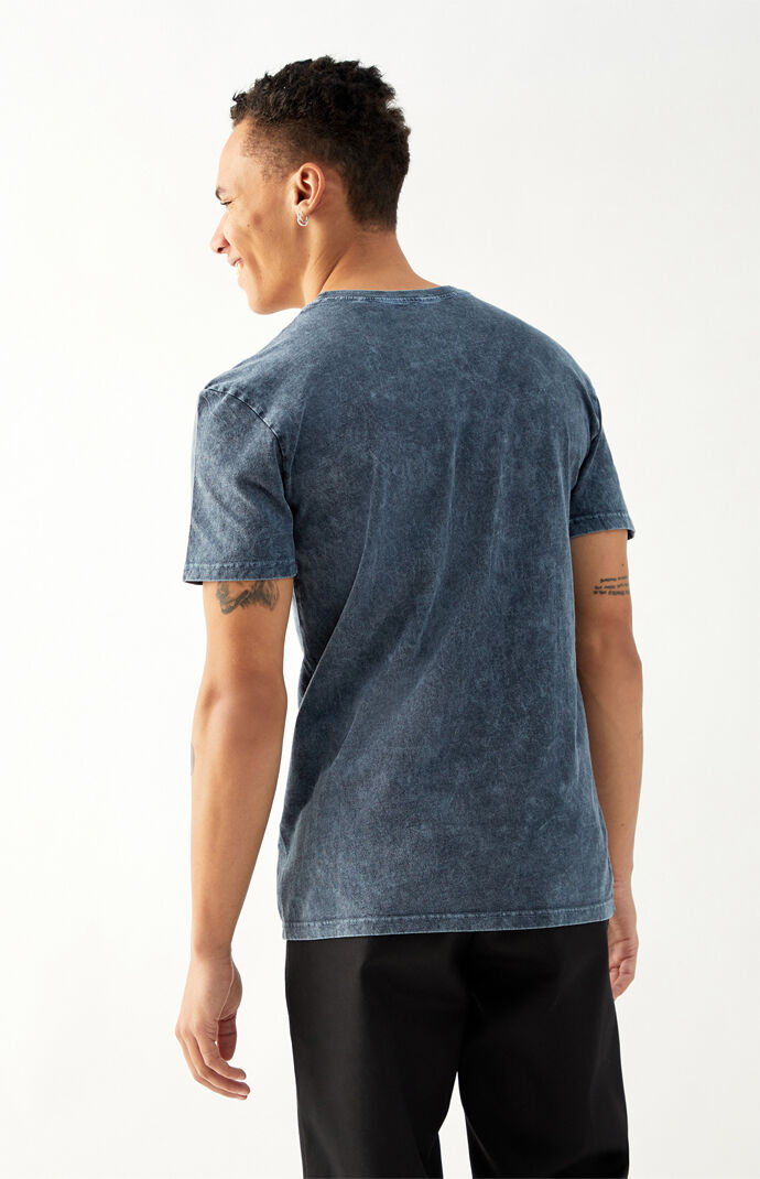 Navy Acid Wash Pocket T-Shirt