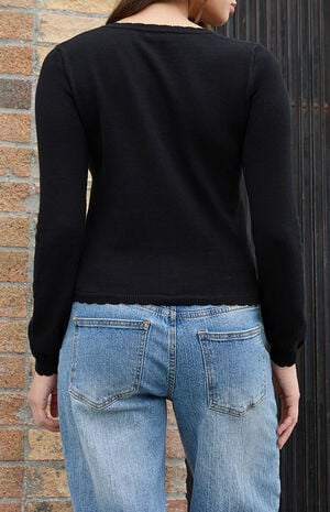 Black Pocket Cardigan image number 4