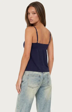 Michey Babydoll Tie Tank Top image number 3