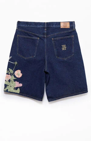 x Pacsun Cho and Kagero Baggy Denim Shorts image number 4