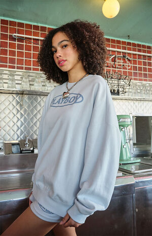 By PacSun Emblem Oversized Crew Neck Sweatshirt image number 2