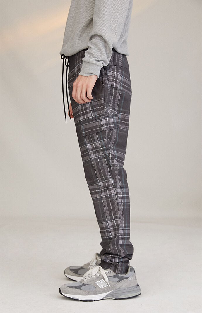 Plaid joggers pacsun shop