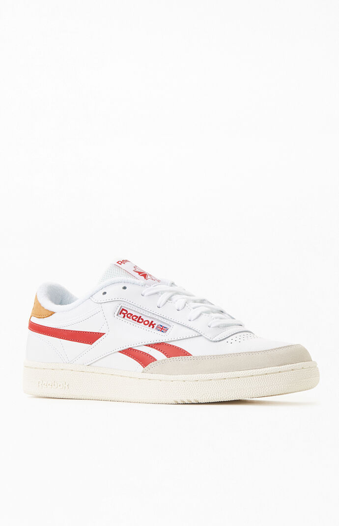White & Red Club C Revenge Shoes