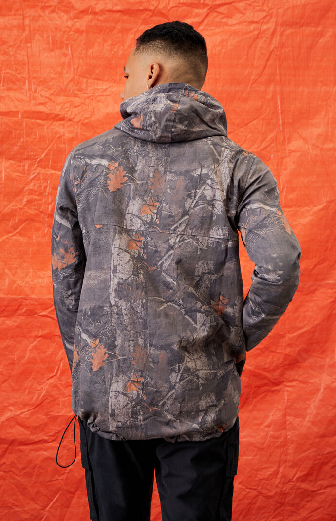 Tree Print Tech Anorak Jacket
