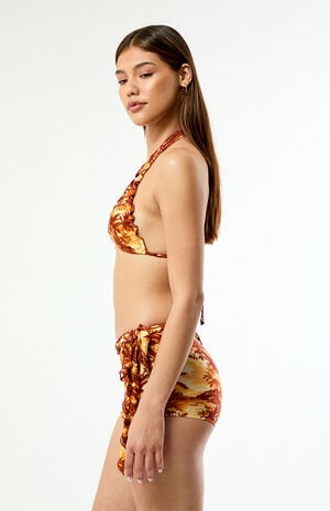 Tropical Lettuce-Edge Swim Shorts image number 4