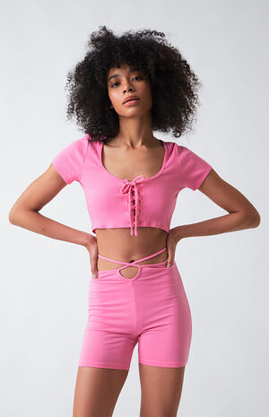 Tie Front Crop Top image number 1