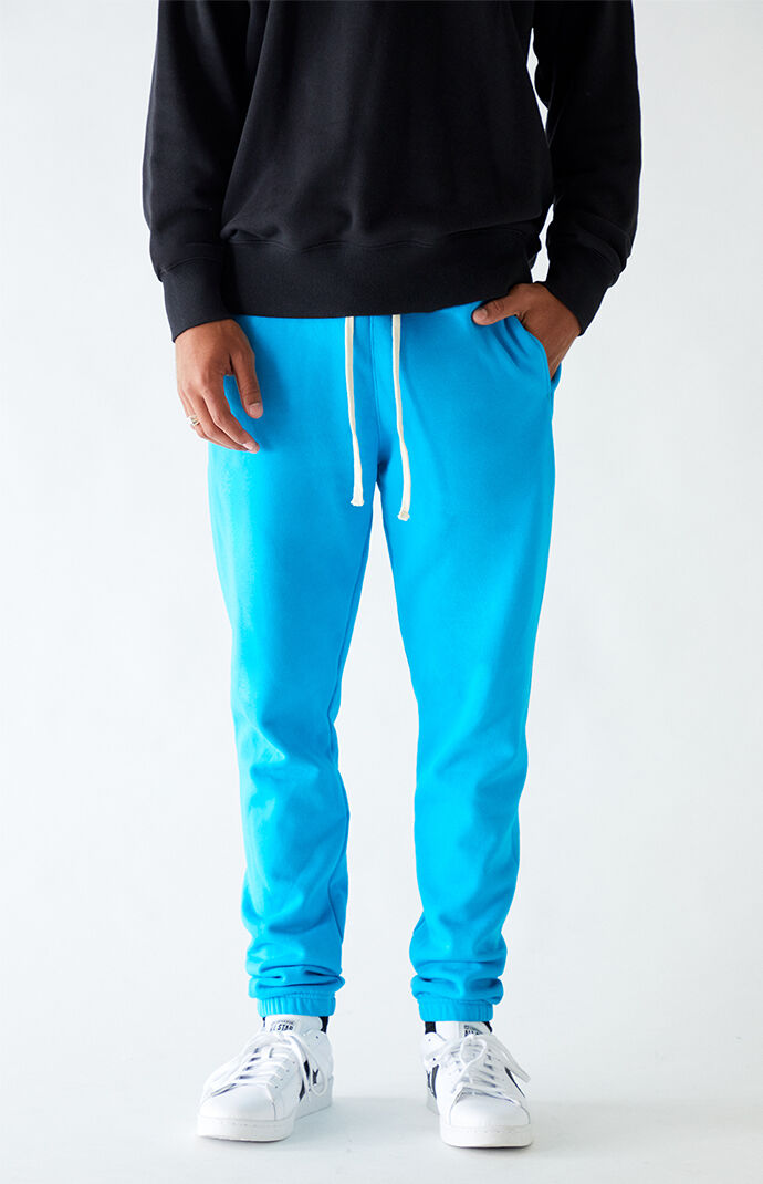 Blue Basic Fleece Sweatpants