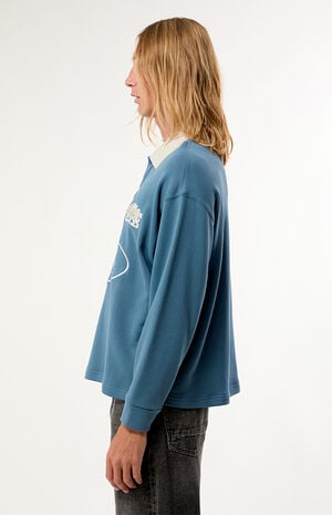 Blue Legacy Long Sleeve Rugby Polo Shirt image number 3