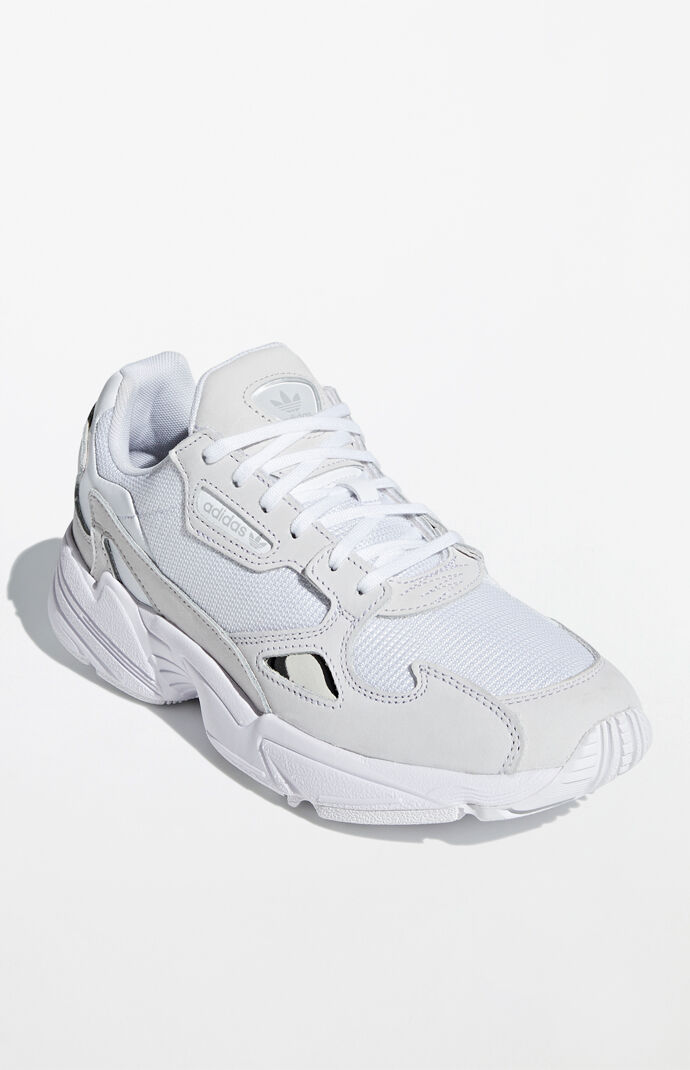 adidas falcon women white