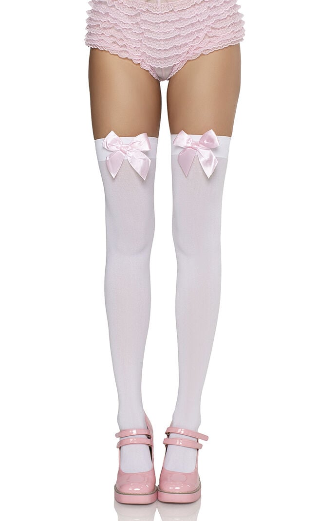 Leg Avenue Kay Opaque Thigh High Tights