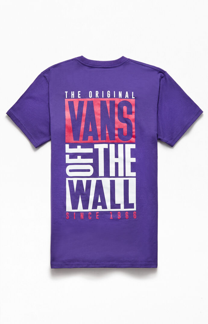 vans t shirt kids purple