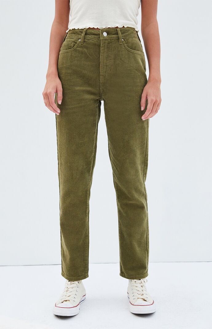 olive mom jeans