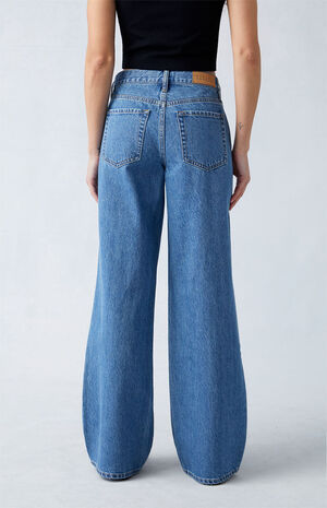 Eco Medium Indigo Extreme Baggy Jeans image number 4