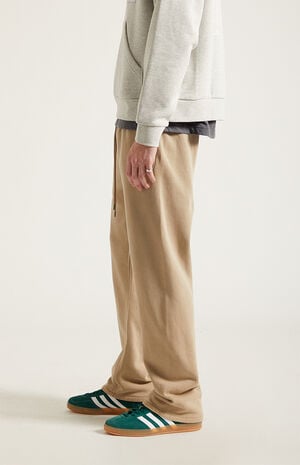 Tan Straight Leg Sweatpants image number 3