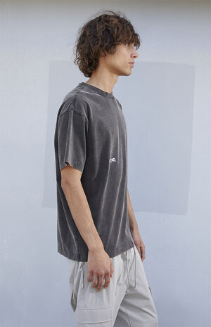 Black Vintage Wash Comfort Heavyweight T-Shirt image number 5