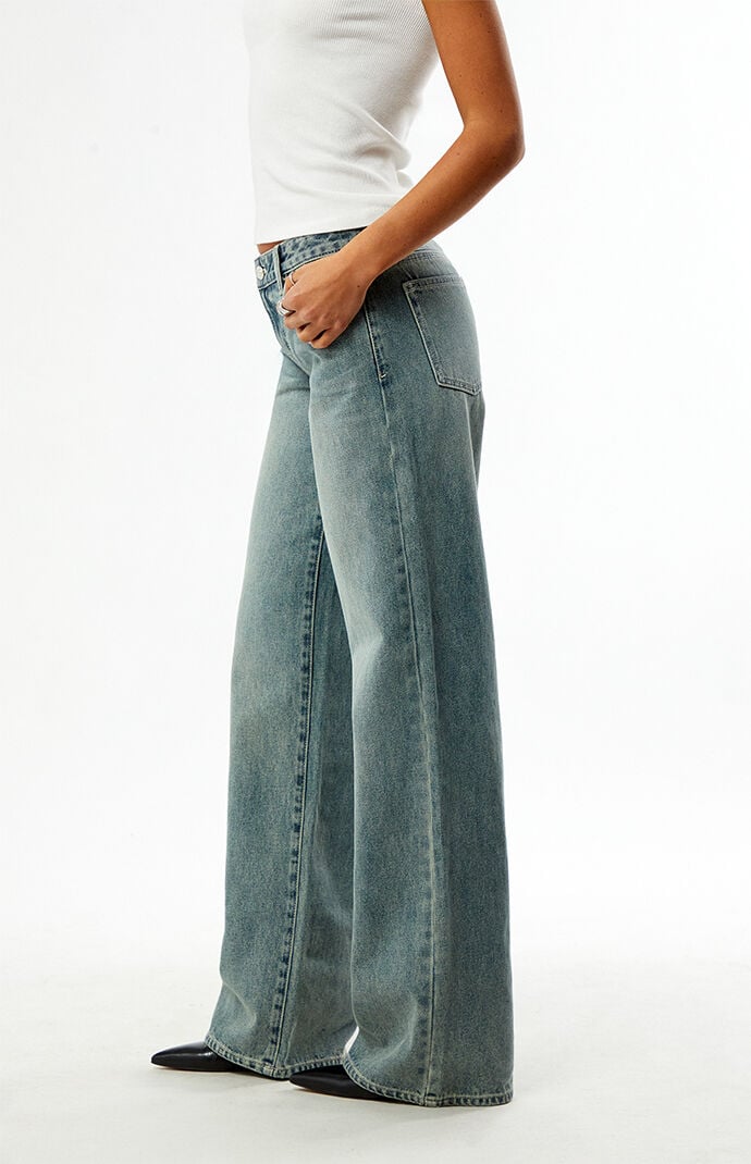 Pacsun Casey Low Rise Baggy Jeans Light Wash