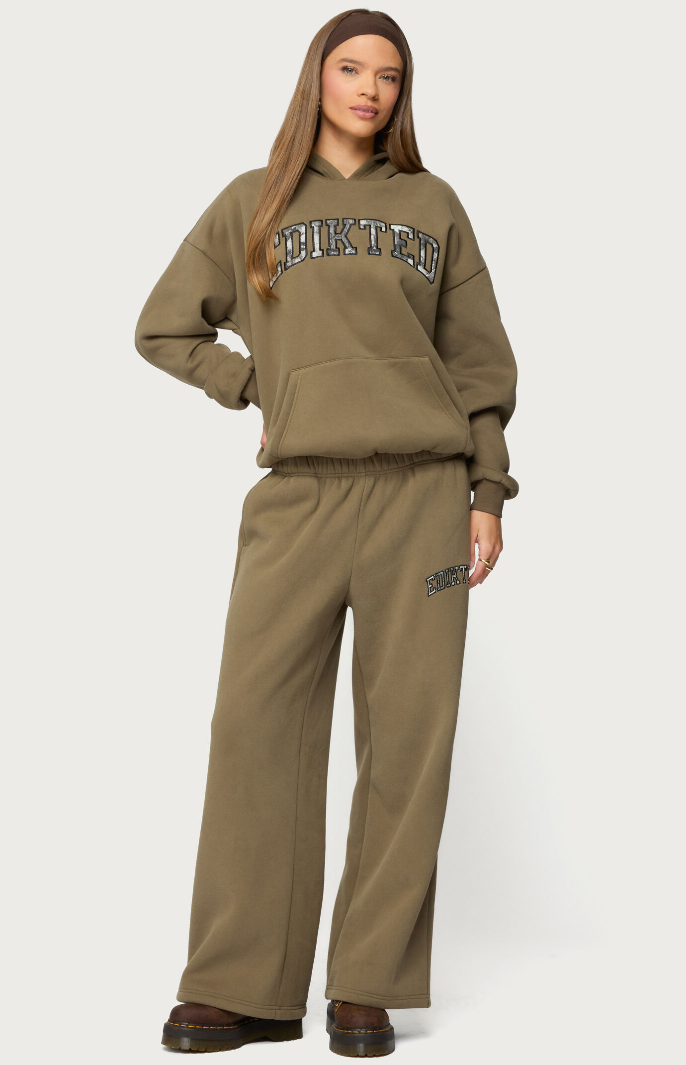 Edikted Camo Crush Sweatpants