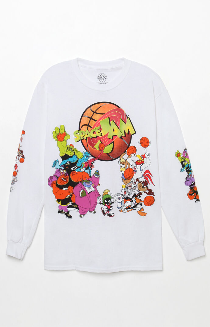 Space Jam Jump Ball Long Sleeve T Shirt Pacsun
