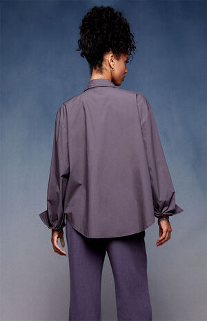 x PacSun The Break Up Boyfriend Work Shirt image number 4