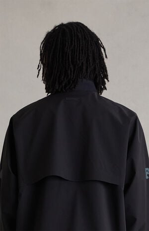 Vintage Black Half Zip Track Jacket image number 4