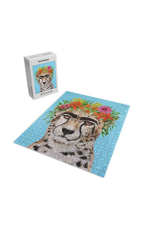 Coco De Paris Frida Kahlo Cheetah Jigsaw Puzzle image number 2