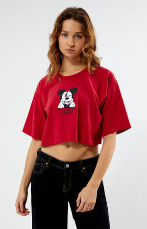 Silly Mickey Perfect Crop Top image number 2
