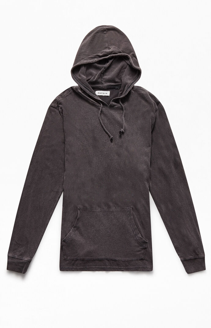 Vintage Wash Hooded Long Sleeve T-Shirt