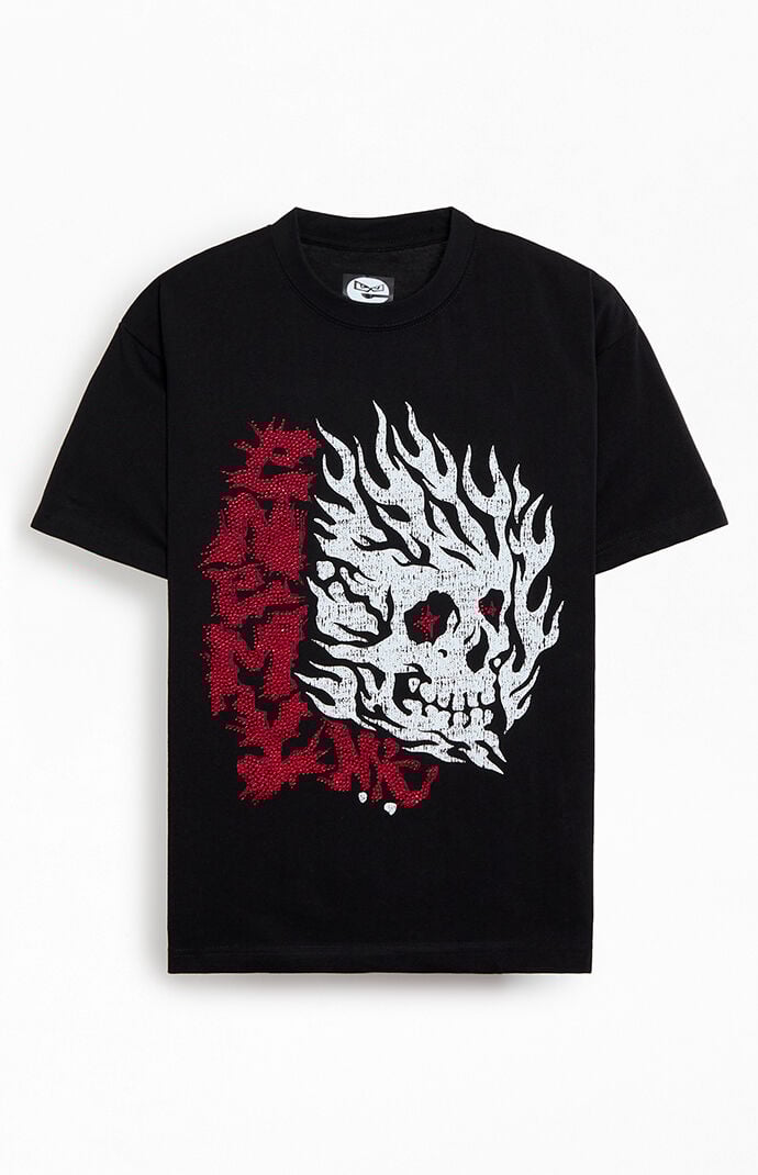 【GRANCY】Skull Rhinestone Design T-shirt GRANCY】Skull Rhinestone Design T-shirt（Bling Skull Shirts