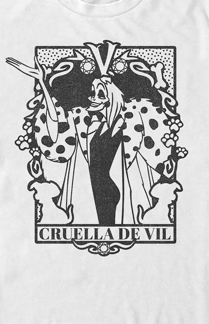 101 Dalmatians Cruella Tarot T-Shirt